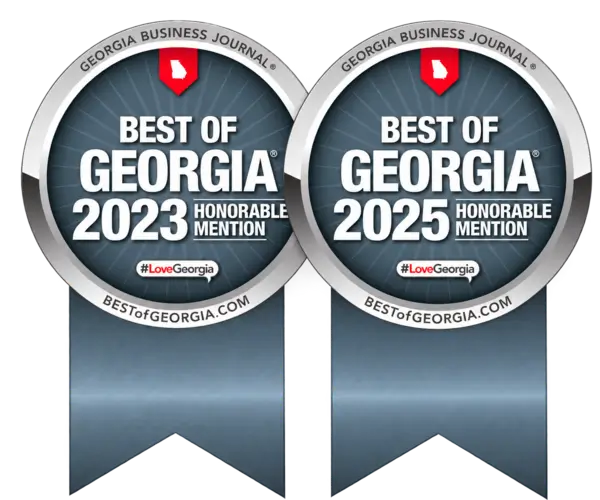 Best of Georgia Honorable Mention Awards 2023 & 2025 – Children Business Fest Children Business Fest Inc. Best of Georgia Honorable Mention award ribbons for 2023 and 2025